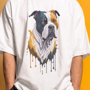 تیشرت مردانه کد:1255 | طرح: سگ رنگی