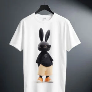 تیشرت آستین سه ربع | کد: 1001 | طرح: خرگوش