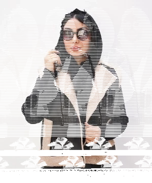 بلوز زنانه آستین بلند طرح دار مدل ۸۱۶۵